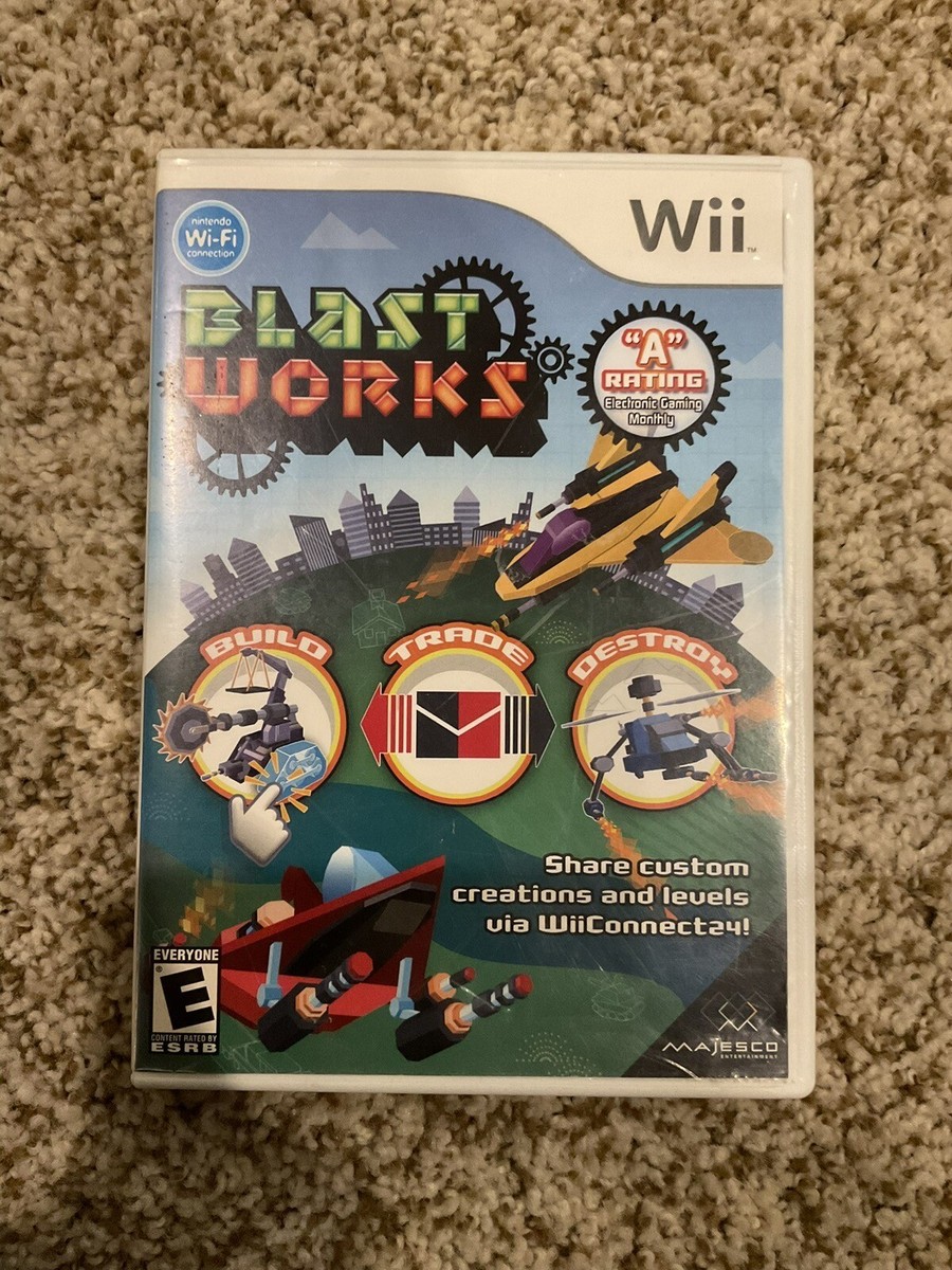 Blast Works: Build, Trade, Destroy (Nintendo Wii, 2008) Complete