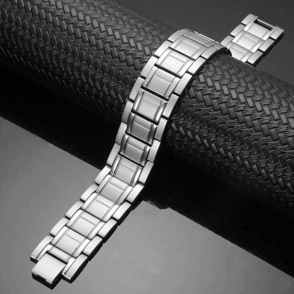 Elegante Pulsera Magnética Gigante Plata Hombres Mujeres Renovar Energía Balance Power Joy Foto 3 de 4