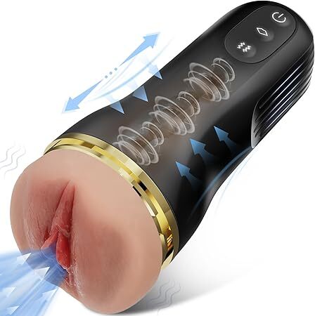 Elektrischer Masturbator Cup Masturbieren für Männer 10 Vibration mit 5 Saugmodi