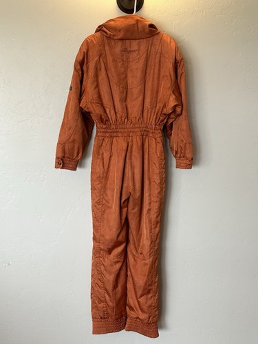 Tuta da sci vintage Bogner taglia P8 arancione ricamata design tribale RN54193 - Foto 2 di 13