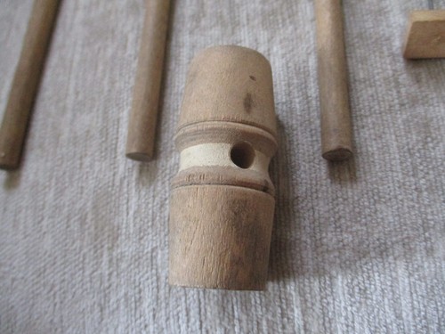 Antique MILTON BRADLEY TABLE CROQUET GAME Parts/Pieces - Picture 8 of 12