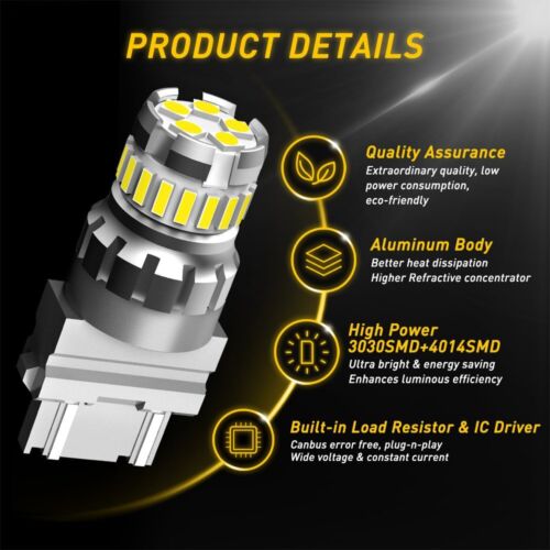 3157 3156 Back up Reverse LED Light Bulb For Ford F-150 1991-2018 2017 2016 NEW2 - Picture 4 of 10