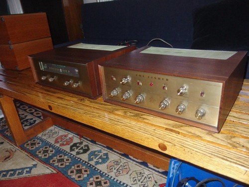 Matched Fisher KX-200 Stereo Master Tube Amplifier & KX-60 Tuner - Updated