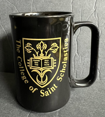 The College Of Saint Scholastica Ceramic Coffee Mug 4.5  Tall 12oz Unused NOS