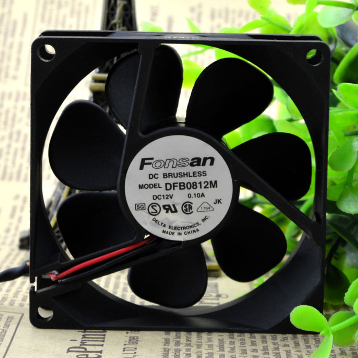 DELTA DFB0812M 8CM 0.10A 8025 DC12V Chassis Cooling Industrial Fan Mute