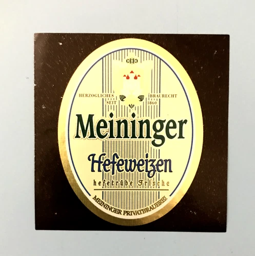 Old beer label, Meiningener private brewery, Meiningen/Thuringia #577#