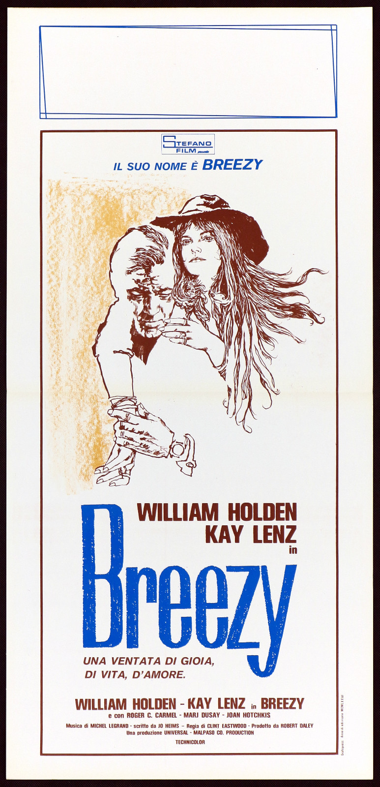 Locandina originale film Breezy (1974) - Regia di Clint Eastwood