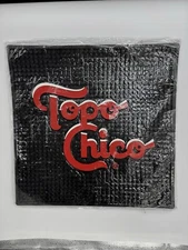 Topo Chico Rubber Bar Runner Drip Mat - 12 X 12 Inch - Black & Red