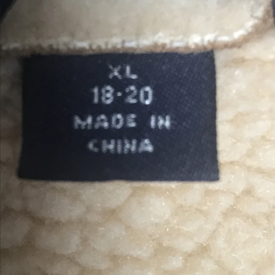 Lands End womens suede XL Hooded Coat Tan Color - Image 3 of 4