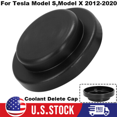 Coolant Delete Cap For Tesla Model S & Model X LDU (2012-2020) – Fix Common Coolant Leak – Iron Black