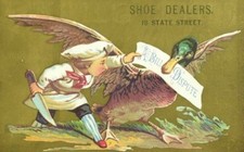 Gould Lee & Luce Fine Shoes Giant Duck Tiny Chef Knife A Bill Dispute P109