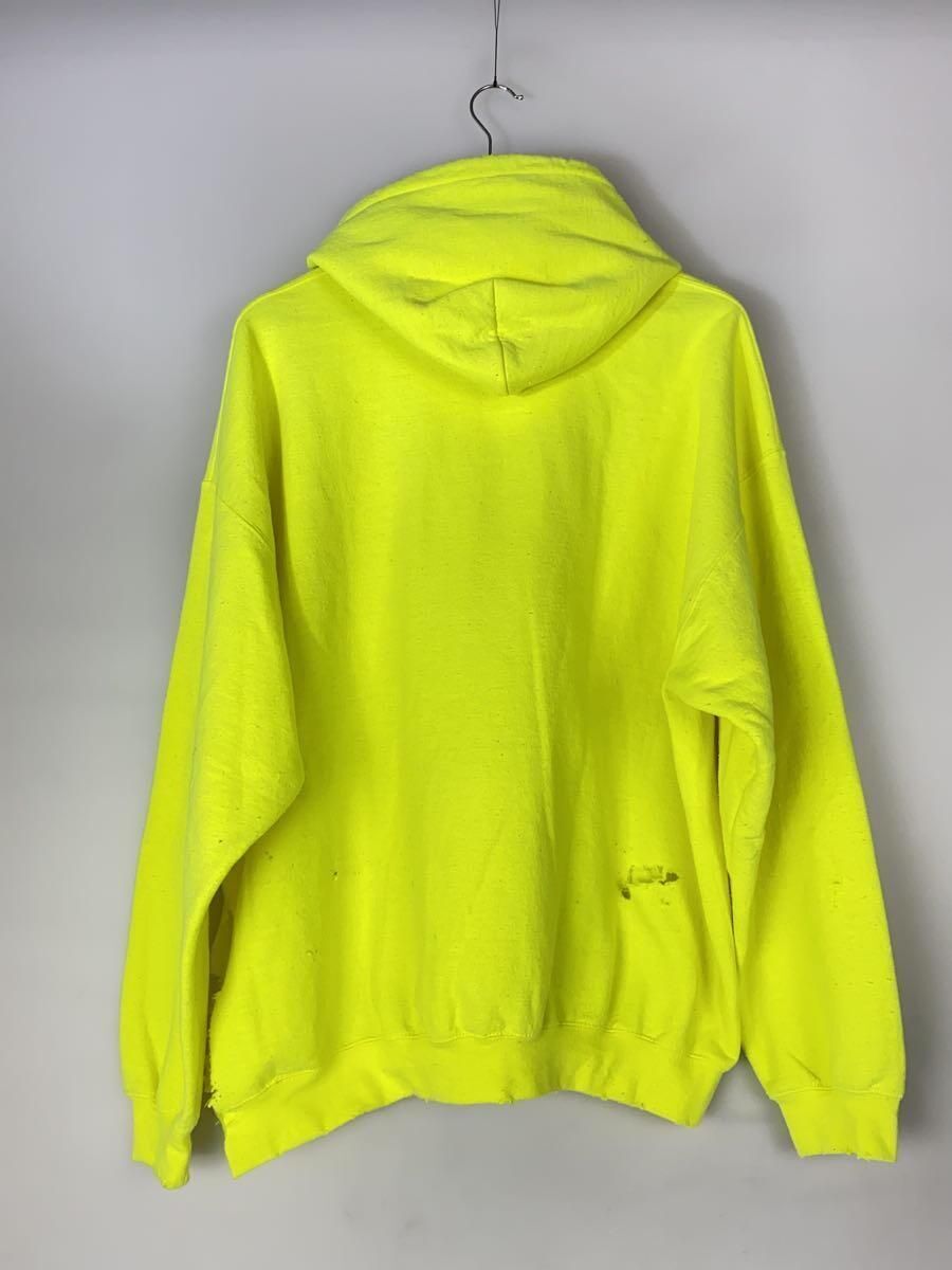 ANCELLM ANC-CT02 CRASH HOODIE S COTTON YELLOW DAMAGE TREATED ANCELLM ANC-CT02 CRASH HOODIE S COTTON YELLOW DAMAGE TREATED