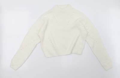 Matalan Damen weiß Acrylmischung Sweatshirt Größe 10