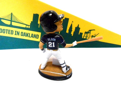 JSA Matt Olson Signed Autographed Oakland Athletics Baseball Stockton Bobblehead - Picture 5 of 5