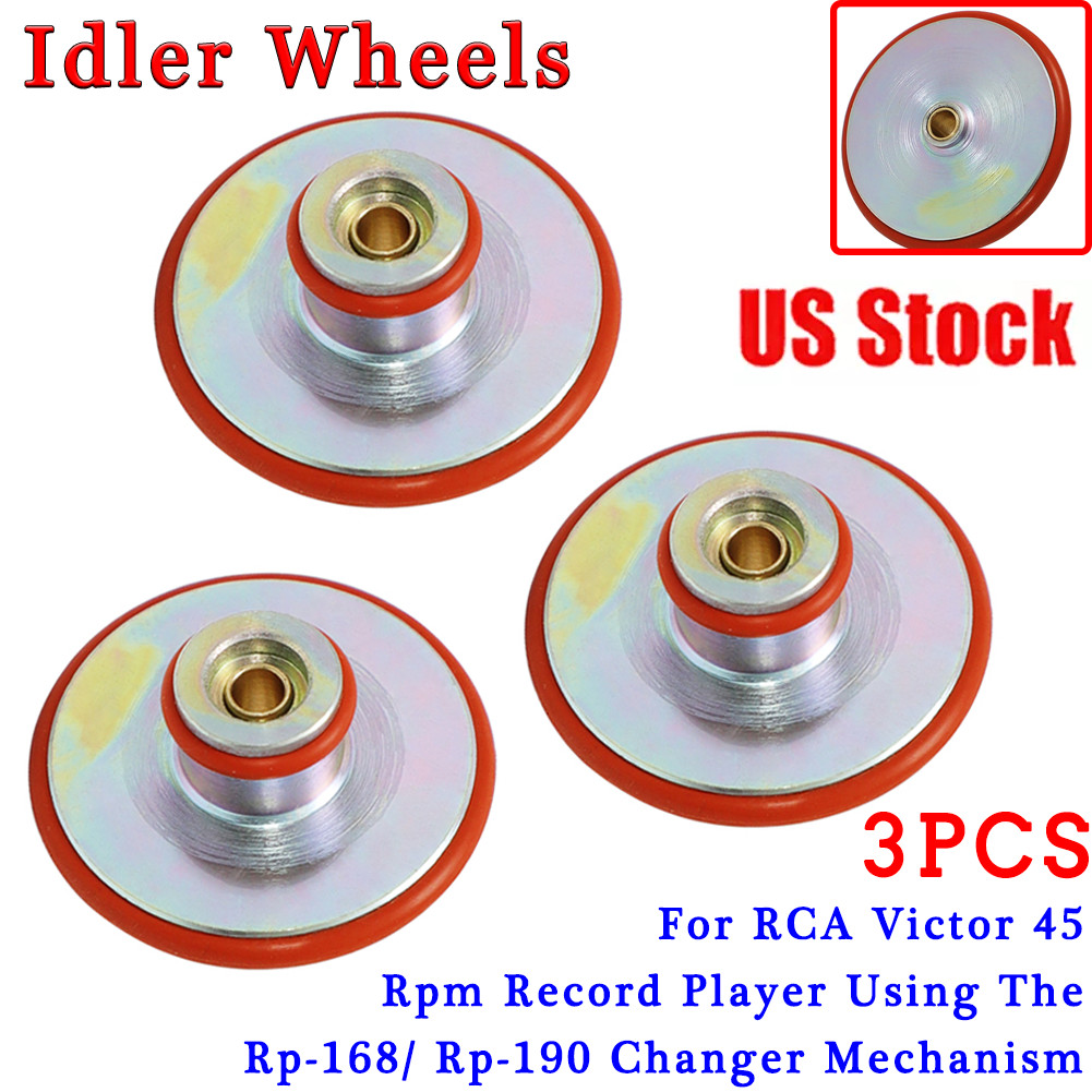 Rca Rp 8593 3PCS Idler Wheels for RCA RP-168 RP-190 45 RPM Record Changer
