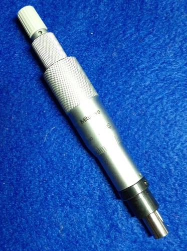 MITUTOYO Micrometer Head, 0-25 mm,  0.01 mm grad, ~ 31 mm Total Travel
