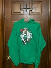 Jayson Tatum hoodie sweatshirt Boston Celtics, sz Mens Large, green, kangaroo pk