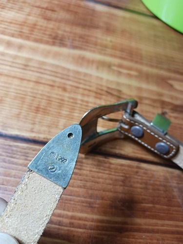 1992 Justin 28" Top Grain Cowhide Belt - Picture 6 of 7