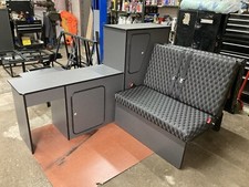 SWB LIGHTWEIGHT VOHRINGER PLY VW TRANSPORTER T4 T5 CABINET + UPHOLSTERED RnR BED