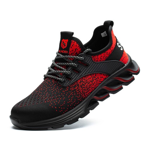 SUYSTEX Mens Work Sneaker Walking Indestructible Steel Toe Safety Shoes Hiking - Picture 32 of 38