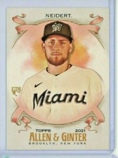2021 Topps Allen & Ginter #300 Nick Neidert Rookie RC - Miami Marlins - MINT