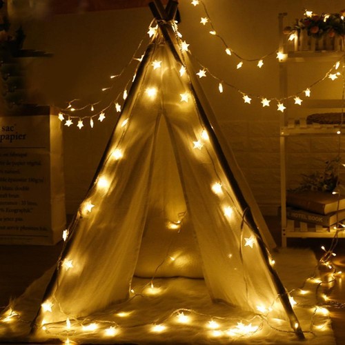 USB Charging Small Christmas Atmosphere LED Star Colorful with Lights L6R3 Z1M9 - Picture 5 of 16