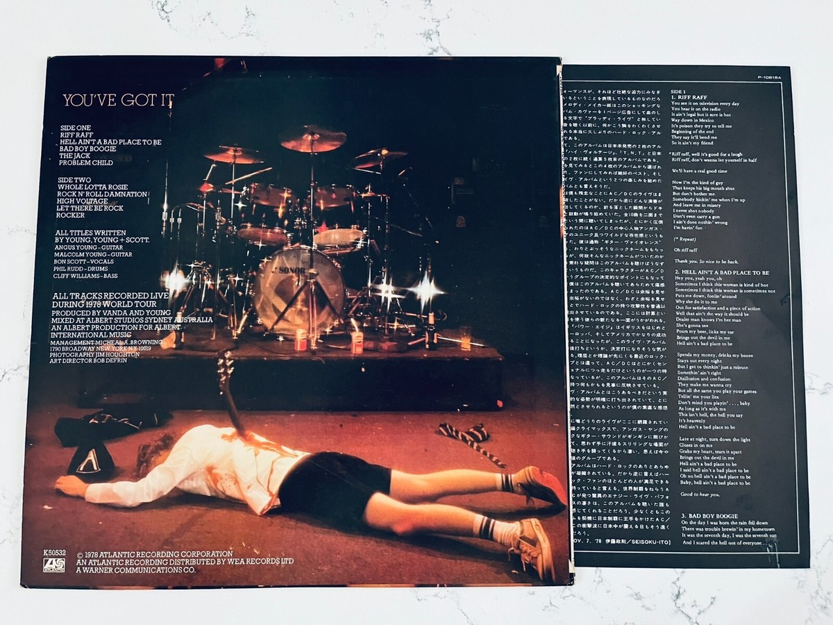 AC/DC - If You Want Blood You've Got It JAPAN LP 1978 RARE P