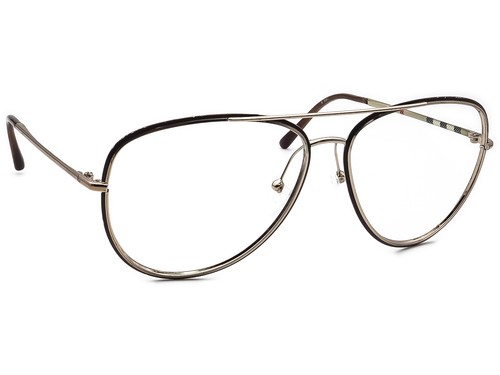 Burberry Sunglasses Frame Only B 3062 Brown/Gold Brown/Gold Pilot Metal 60 mm - Photo 1/9