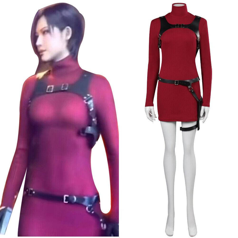 Ada Wong in the chinese dress RE4 original and remake (art by