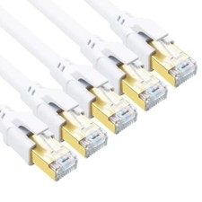 Cat 8 Ethernet Cable 6ft 5 Pack Ultra High Speed 40gbps 2000mhz Sftp Cat8 Cabl