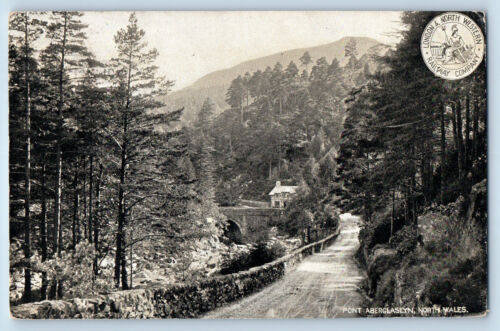 Nantmor Gwynedd North Wales Postcard View of Pont Aberglaslyn Railway 1905