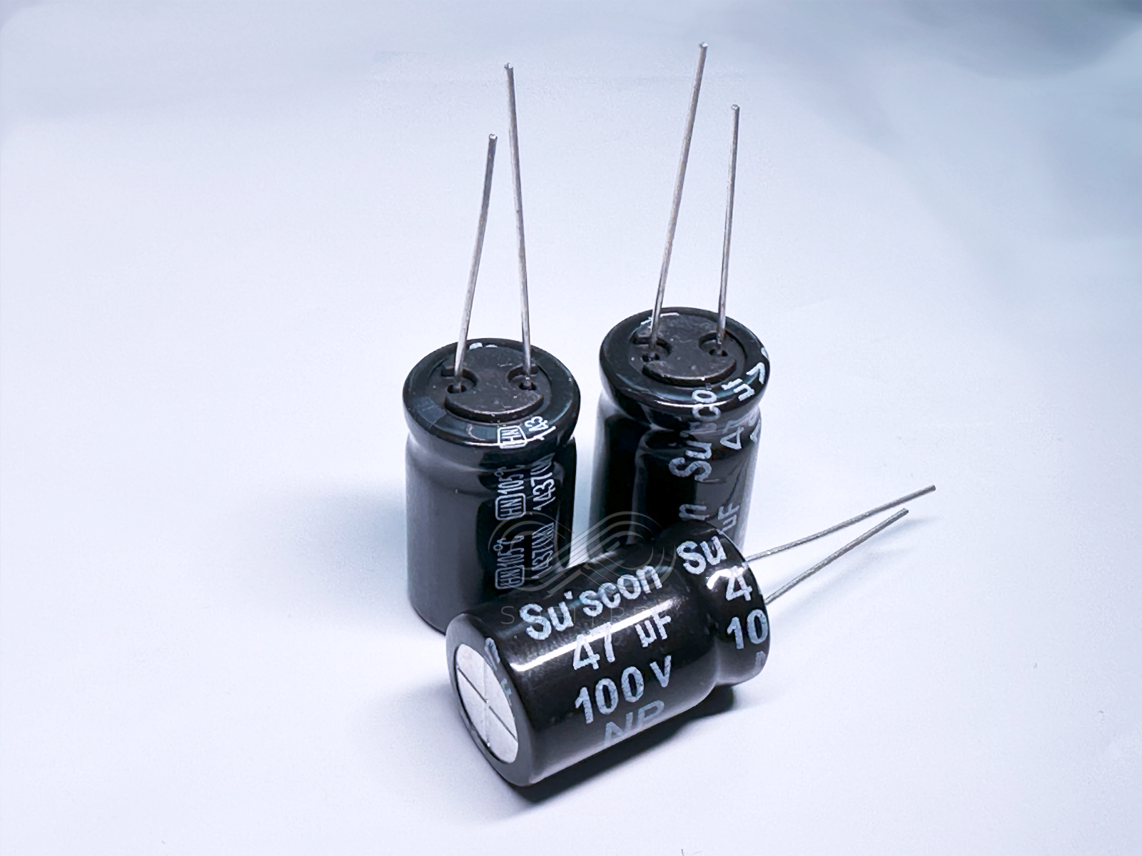 10X HN Suscon 47uF 100V Radial Non-Polar Electrolytic Capacitor 13x21mm