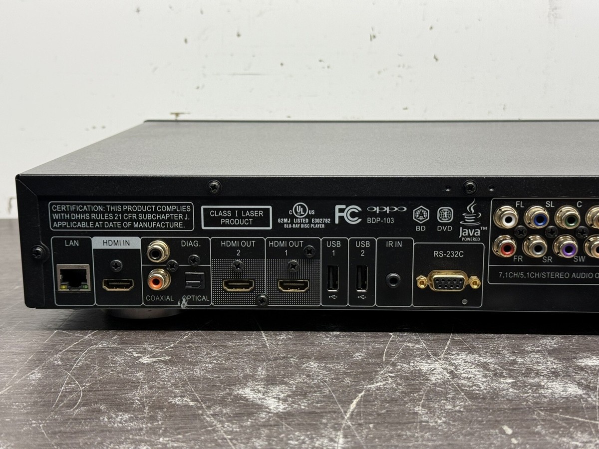 Oppo BDP-103 Blu-ray Disk Player - A166 | eBay