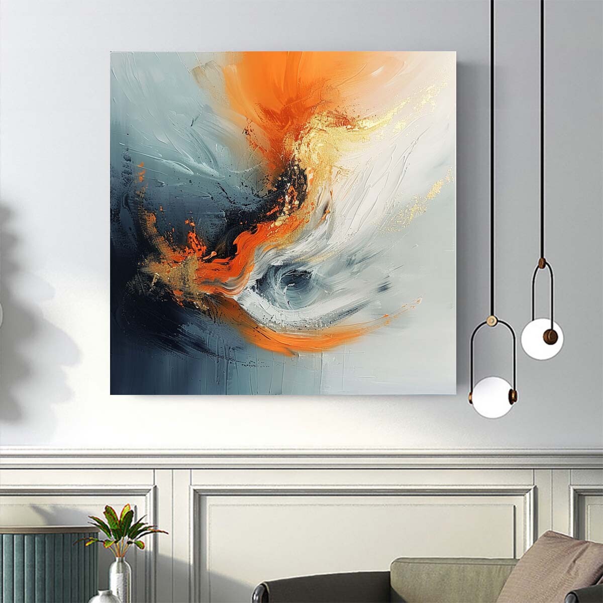 untitled 絵画 翠 緑 原画 oil painting 原田彰夫「緑韻」油絵・F6号 絵画買取・販売の小竹美術