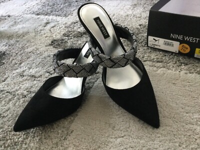 Escarpins Nine West Taille 7.5 US - Cuir Orange, Talon Moyen Plateforme, Occasion