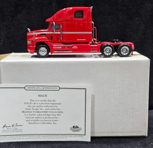 Matchbox Mack Cab Truck Rig Highway Commanders Collection KS196/A-M 1:58 Red