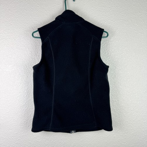 Patagonia Synchilla Womens Sz M Black Vest Full Zip Up Hiking Outdoors Mountains - Picture 6 of 8
