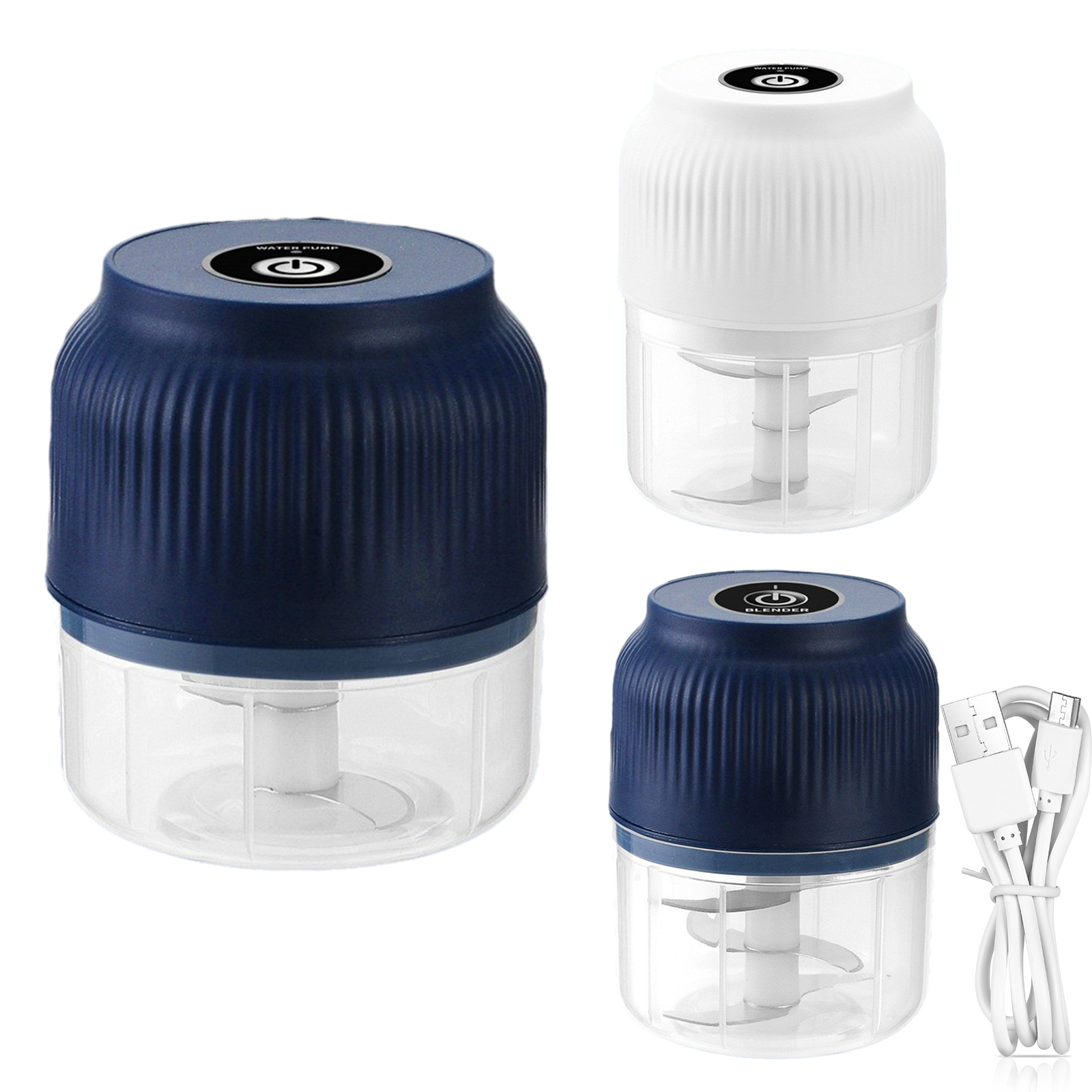 Electric Garlic Grinder Chopper Press Masher Vegetable Food Fruit Pork Crusher-image