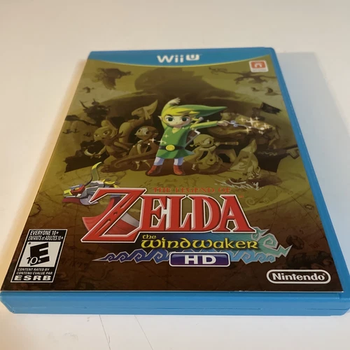 WiiU Legend of Zelda The Wind Waker HD Nintendo Wii U CIB Gold Cover
