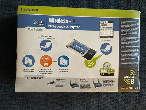 Linksys Wireless -B Or G Notebook Adapter. 802.11b - 第 3/7 張圖片