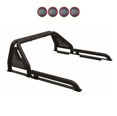 Black Horse GLADIATOR Roll Bar Modular BK w/5.3''LED fit 2009-2010 Dodge Ram 1500