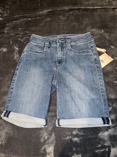 NYDJ High-Rise Ella Shorts w/ Binding Detail Horizon Size 4 NWT Lift And Tuck - 第 3/12 張圖片