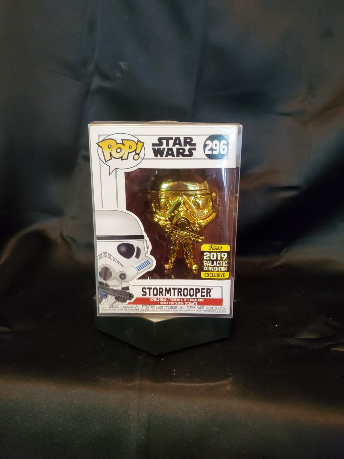 Sale Funko Pop! Vinyl: Star Wars - Stormtrooper (Gold/Chrome) - '19 Galatic Con