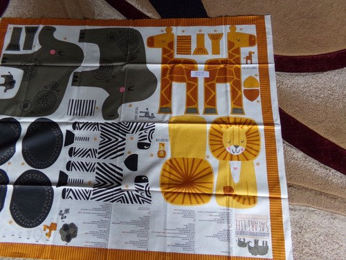 35" X 44" VINTAGE SAFARI LIFE PANEL CUT & SEW /STACY IEST HSU/MODA NEW COTTON389 - Picture 4 of 6