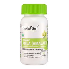 Organic Amla Capsules Indian Gooseberry Natural Vitamin C Antioxidant Skin Hair