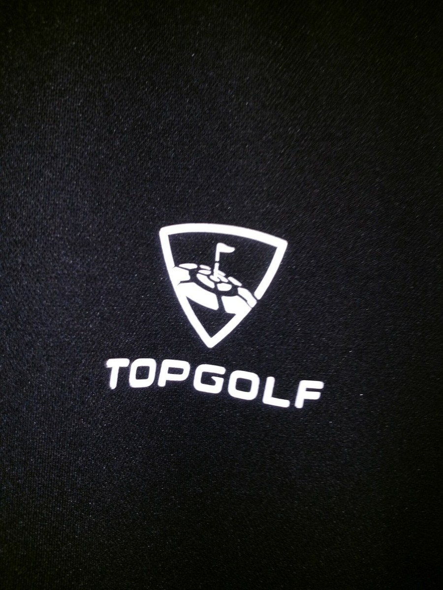 Topgolf Logo Polo Shirt Men's Large Black | eBay