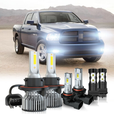 For 2006-2008 Dodge Ram 1500 2500 3500 -LED Headlight Fog Light Turn Bulbs