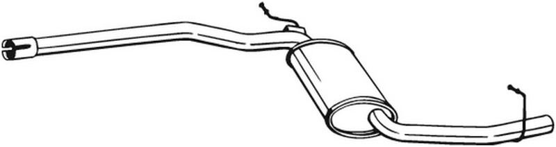 140 CV SILENZIATORE CENTRALE PER AUDI A4 8EC 2.0 TDI 16V KW 103 CV 140