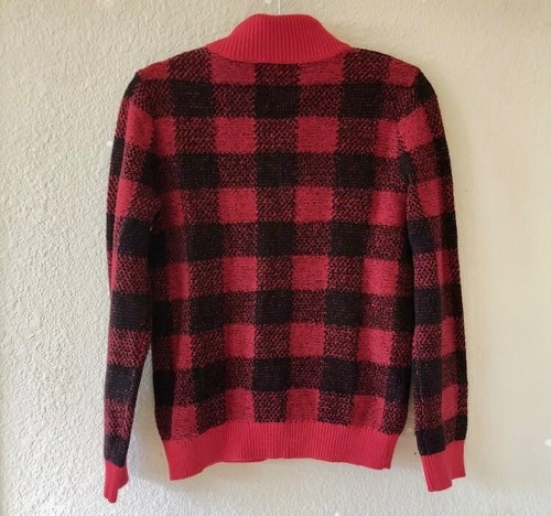 NWT Ralph Lauren Polo Sweater Buffalo Plaid, Red Black, Various Kids Sizes - Picture 4 of 6