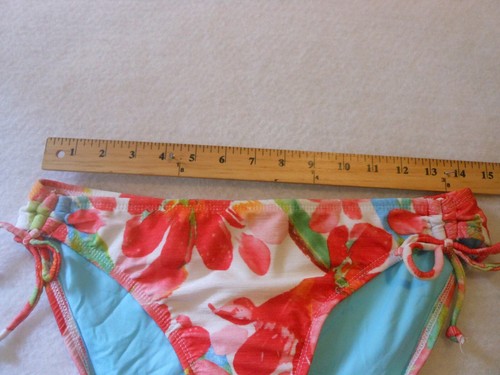 Athena Floral Bikini Swim Bottoms Women's Size 8 NWT - Picture 3 of 5